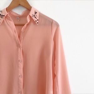 Vintage Sheer Button Down